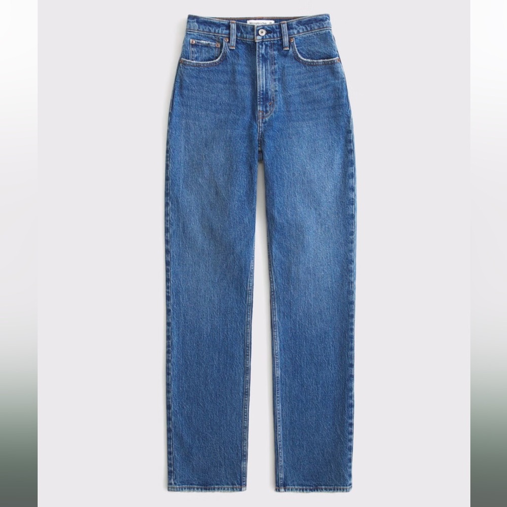 A&F 90s Ultra High Rise Striaght Jean